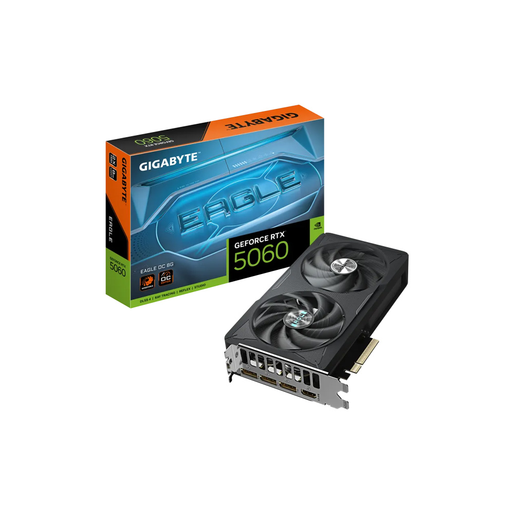 TARJETA DE VIDEO GIGABYTE/GEFORCE RTX 5060 EAGLE OC 8G GDDR7 PCI-E 5.0 9VN5060EO-00-G10