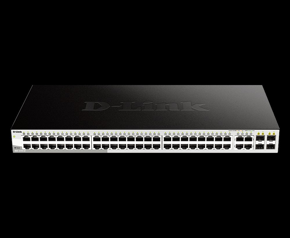 SWITCHES SWITCH D-LINK DGS-1210-52-L2- 48PTOS 10/100/1000 GIGABITPOE- 4PTOS SFP POE