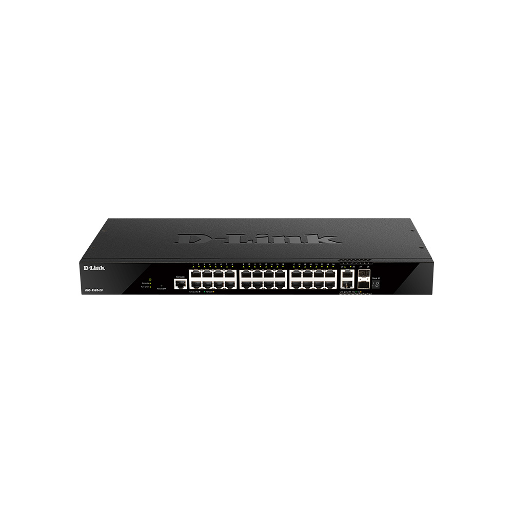 SWITCHES D-LINK DGS-1520-28 NON POE 28 PTOS/2 PTOS 10G SFP PLUS/2 PTOS 10GBASE-T