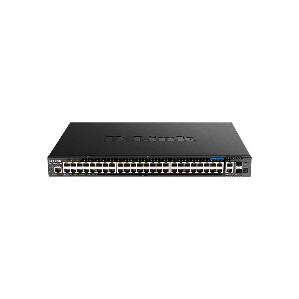 SWITCHES D-LINK DGS-1520-52MP POE 48PTOS/2 PTOS 10G SFP PLUS/2 PTOS 10GBASE-T