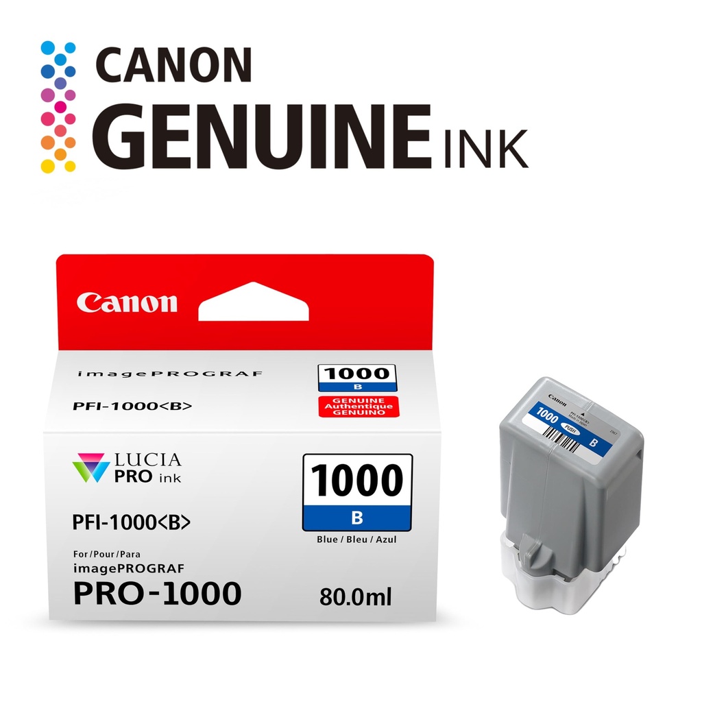 TINTA PFI-1000 AZUL 80ML IMAGEPROGRAF PRO-1000