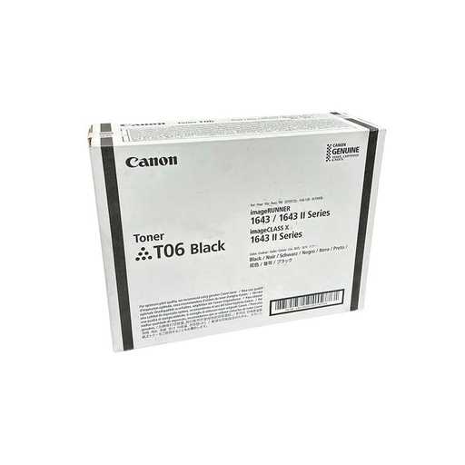 [3526C001AA] TONER CANON NEGRO T06 RENDiMIENTO 20500 IMPRESIONES IR 1643