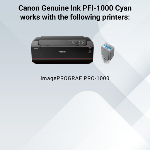 [0547C003AB] TINTA PFI-1000 CYAN 80ML IMAGEPROGRAF PRO-1000