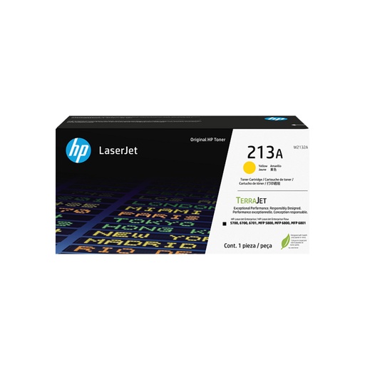 [W2132A] CONSUMIBLE HPINC//TONER 213A AMARILLO LASERJET 5700/5800/6700/6800 3000 PAG W2132A