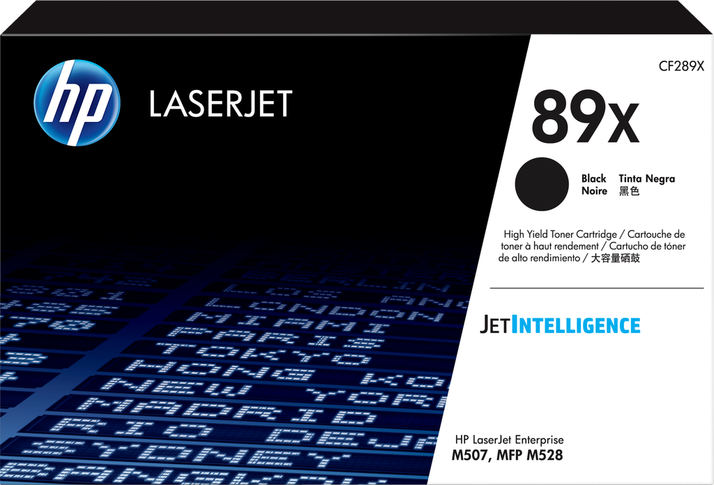 [CF289X] CONSUMIBLE HPINC//TONER 89X NEGRO ALTO RENDIMIENTO LASERJET M507/M528 10000 PAG CF289X