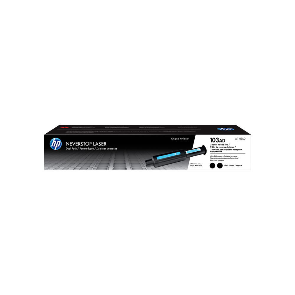 CONSUMIBLE/HPINC KIT DE RECARGA DE TONER ORIGINAL HP LASER 103AD NEGRO W1103AD 2500X2 PAG