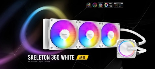 [SKELETON360ARGB] COOLER ANTEC/SKELETON 360 ARGB WHITE COMPATIBLE LGA1700 LGA1851 AM4 AM5