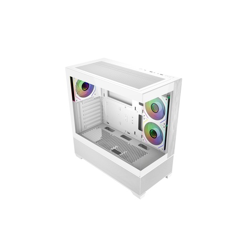 [E690-WHNN-S00] CASE COOLER MASTER/MID TOWER ELITE 690 WHITE WOOD 1X120MM ARGB REAR 2X120MM SIDE MOUNT