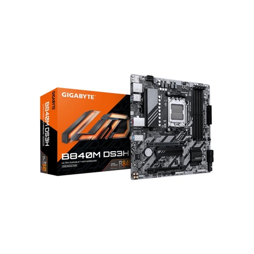 [B840MDS3HG10] MAINBOARD/GIGABYTE B840M DS3H AM5 DDR5 HASTA 256GB PCIE 4.0 MICRO ATX