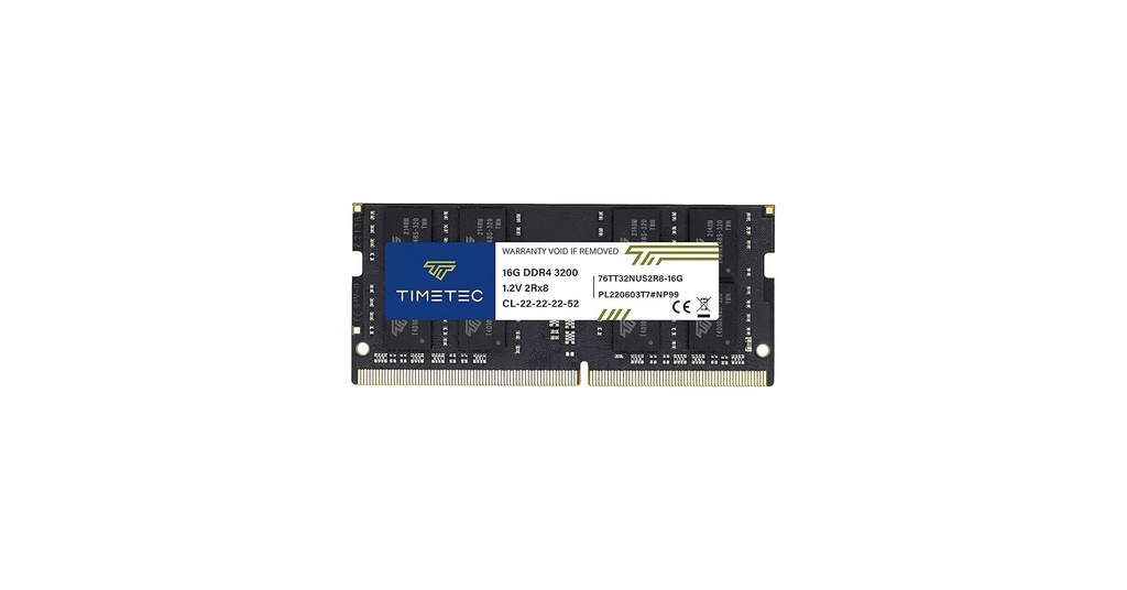 RAM/GENERICOS/-/ASIA TIMETEC DDR4 16GB 3200MHZ 260PINES SODIMM