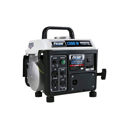 [PG1202SA] PROMO 2X1 GENERADOR PULSAR/PORTATIL PG1202SA GASOLINA 2 CICLOS 1200W 120V/12V RETROCESO ELECTRICO
