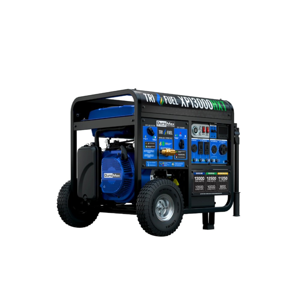 PROMO 2X1 GENERADOR DUROMAX/PORTATIL XP13000HXT TRI-FUEL 13000W PROPANO/GASOLINA/GAS NATURAL CO ALE