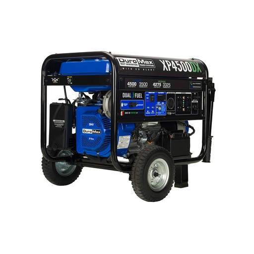 [XP4500DX] PROMO 2X1 GENERADOR DUROMAX/PORTATIL XP4500DX DUAL FUEL 4500W PROPANO/GASOLINA CO ALERT