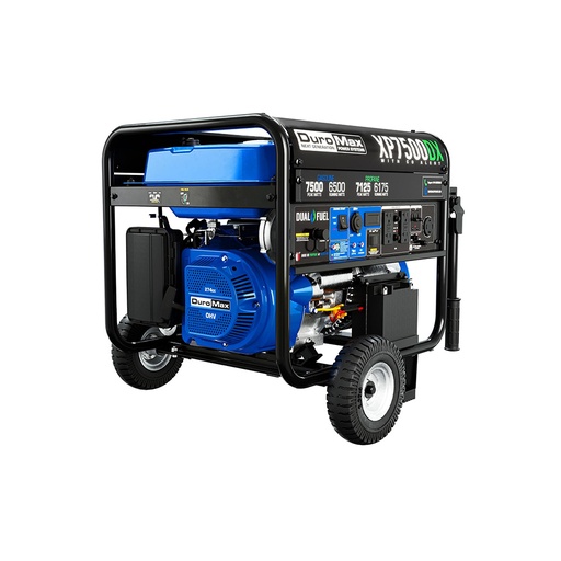 [T-XP7500DX] PROMO 2X1 GENERADOR DUROMAX/XP7500DX PORTATIL DUAL FUEL 7500W CO ALERT 274CC