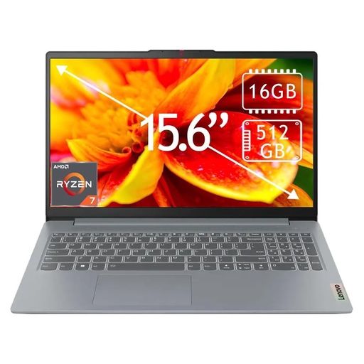 [83K700BFLM] COMPUTADOR/LENOVO PORTATIL IDEAPAD SLIM 3 15ARP10 RYZEN 7 7735HS 16GB/512GB 15.3 NO OS GREY