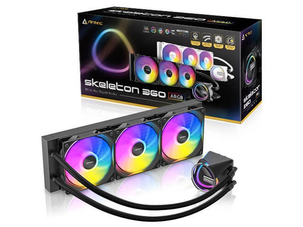 COOLER ANTEC/SKELETON 360 ARGB BLACK COMPATIBLE LGA1700 LGA1851 AM4 AM5