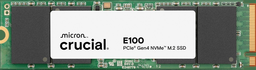 SSD/CRUCIAL E100 2TB PCIE GEN4 NVME 4500 MBS M.2 2280 CT2000E100SSD8