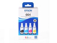 CONSUMIBLE/EPSON T664 PACK 3 CYAN/MAGENTA/AMARILLO L200/L350/L355 T664520-3P