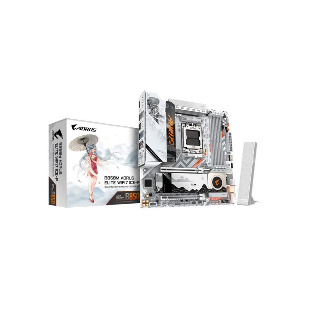 [B850MAELTWF7ICE-P1.1] MAINBOARD GIGABYTE/B850M AORUS ELITE WIFI7 ICE-P MICRO ATX AM5 DDR5 9MB85ME7P-00-G11