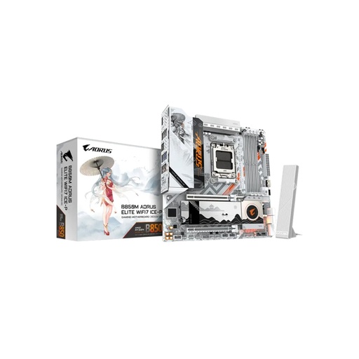 [B850MAELTWF7ICE-P1.1] MAINBOARD GIGABYTE/B850M AORUS ELITE WIFI7 ICE-P MICRO ATX AM5 DDR5 9MB85ME7P-00-G11