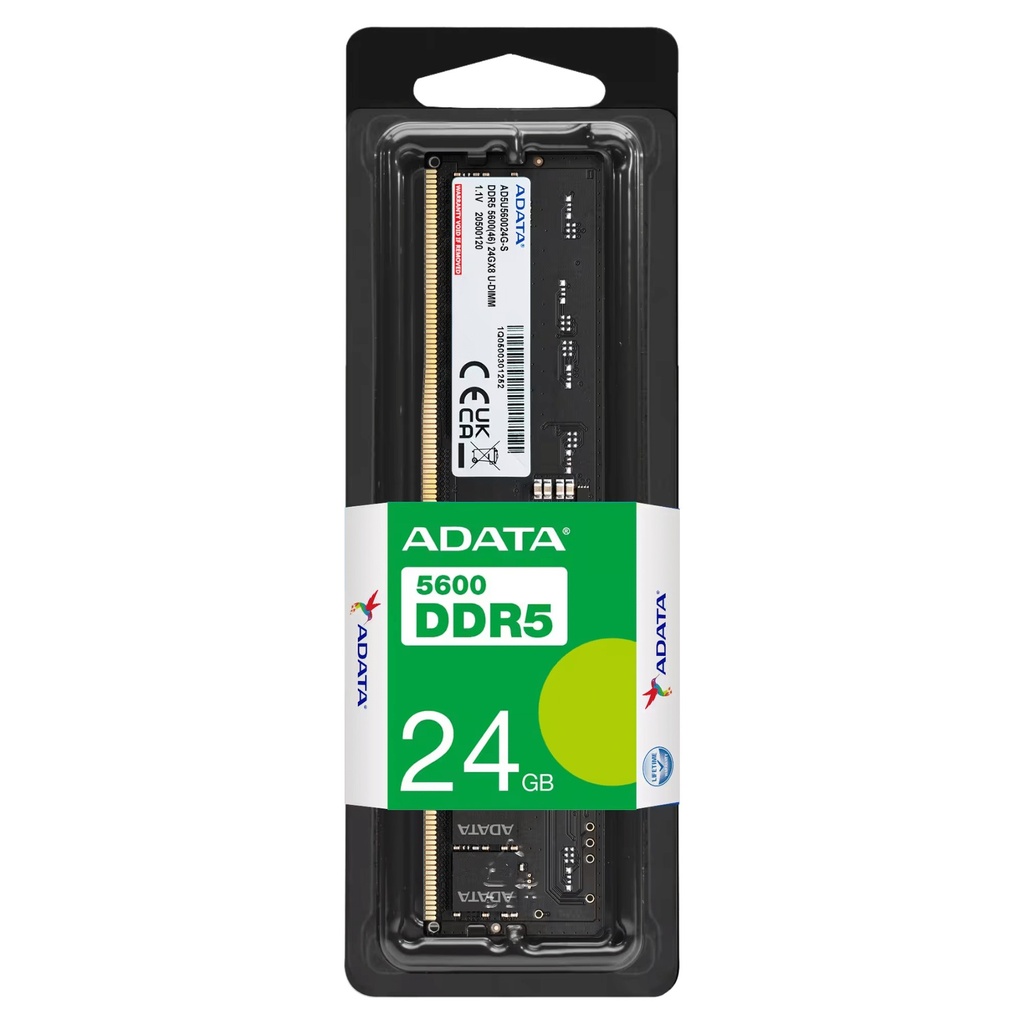 RAM/ADATA UDIMM 24GB DDR5 5600MHZ 188-PINES 5V