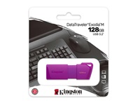 U2L128-7LP FLASHMEMORY KINGSTON/DATATRAVELER EXODIA M 128GB USB3.2 PURPLE