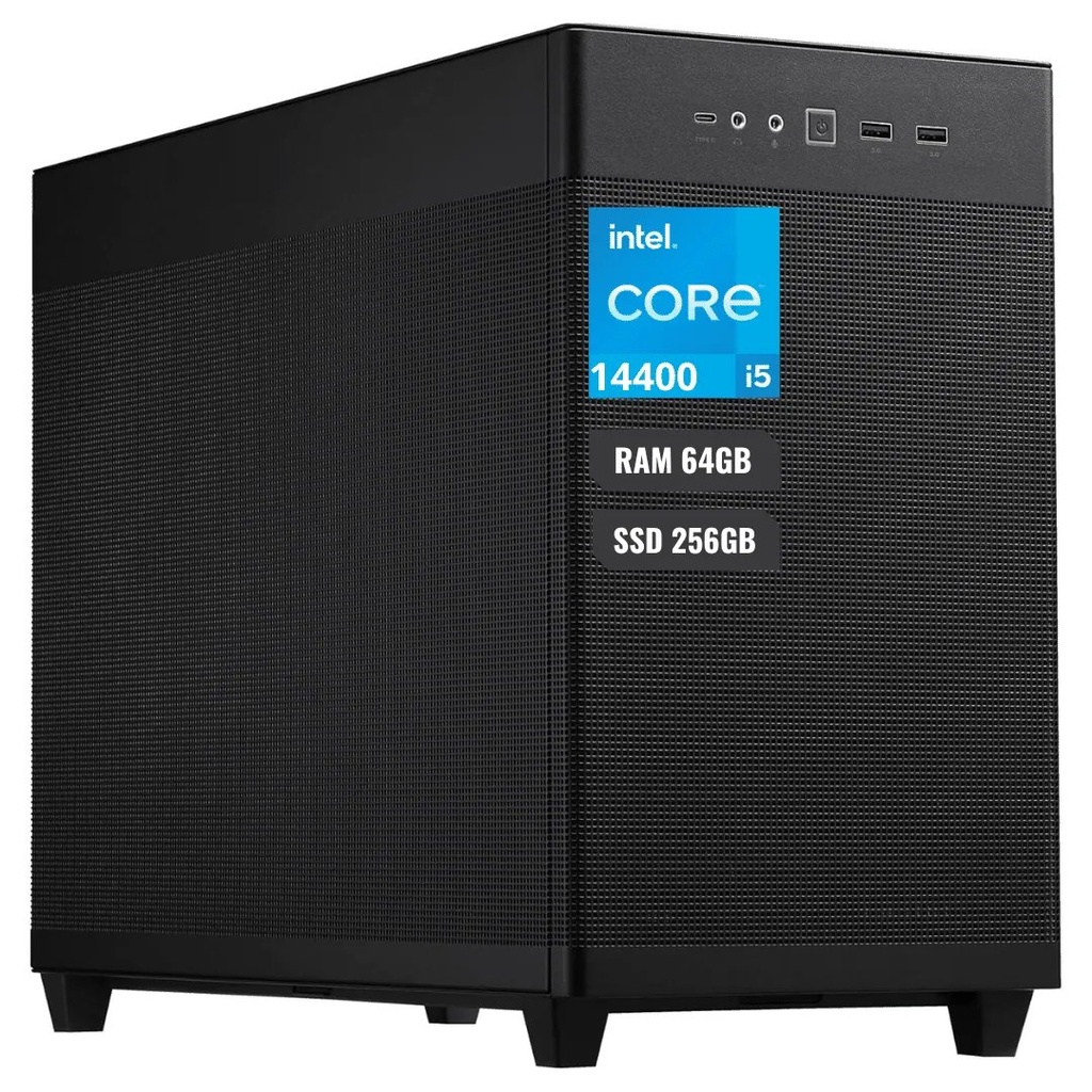 COMPUTADOR ASUS/I5-14400 64GB-RAM 256GB M.2 1TB 3.5 HDMI CASE ASUS AP201
