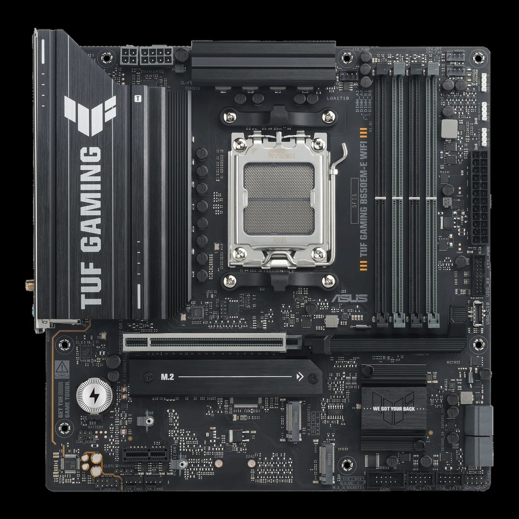 MAINBOARD ASUS/B650EM PLUS WIFI AM5 DDR5 8000MTS 3SLOTS DPORT HDMI MICRO ATX