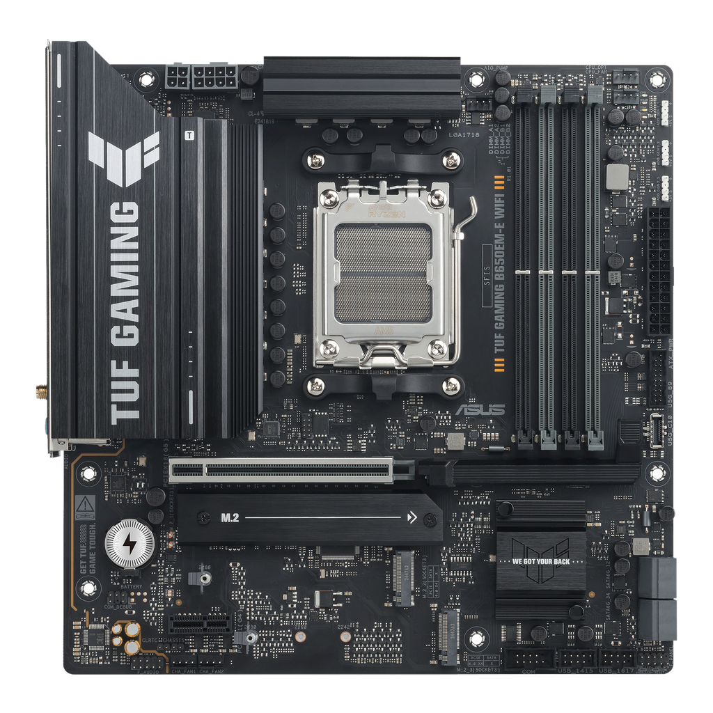 [B650EM-PLUS-WIFI] MAINBOARD ASUS/B650EM PLUS WIFI AM5 DDR5 8000MTS 3SLOTS DPORT HDMI MICRO ATX