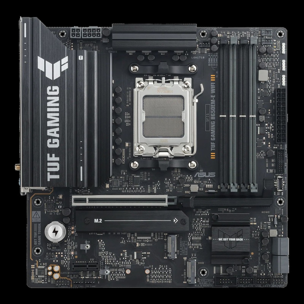 MAINBOARD ASUS/B650EM PLUS WIFI AM5 DDR5 8000MTS 3SLOTS DPORT HDMI MICRO ATX
