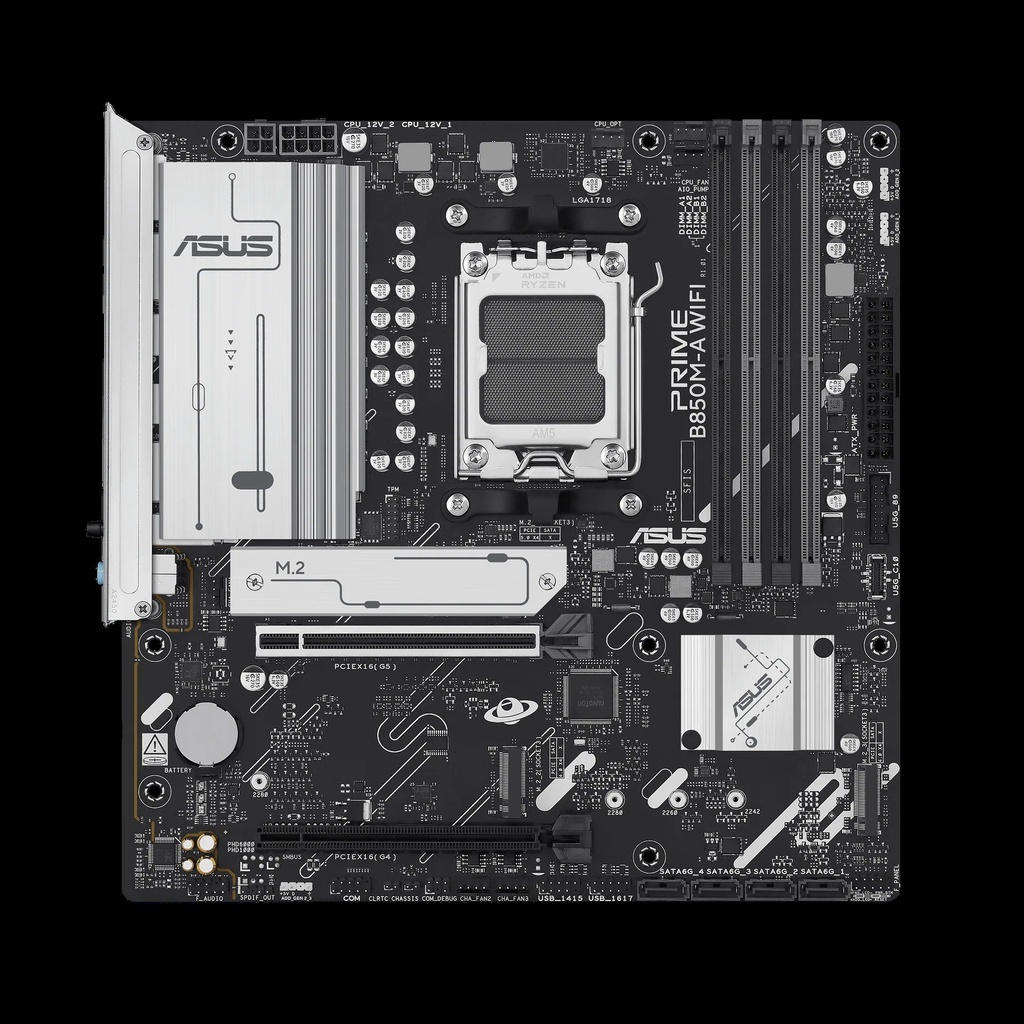 MAINBOARD/ASUS PRIME B850M-A AM5 DDR5 4 SLOTS AI PC READY PCI-E 5.0