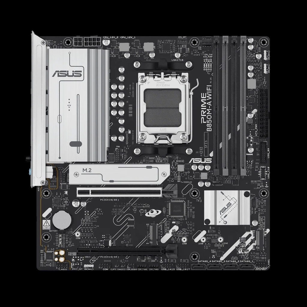 MAINBOARD/ASUS PRIME B850M-A AM5 DDR5 4 SLOTS AI PC READY PCI-E 5.0