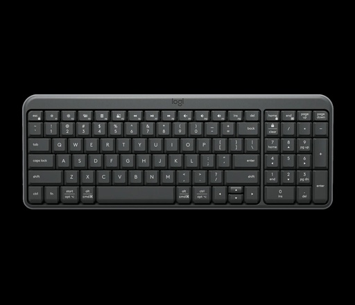 [920-013445] TECLADO LOGITECH K250/COMPACTO/BLUETOOTH/WIRELESS/INCLY.NUM-PAD/AJUSTABLE 7GRADOS