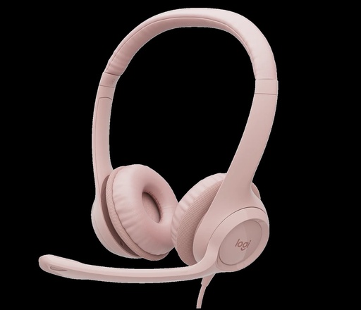 [981-001280] HEADSETS LOGITECH/H390 ROSADO /USB-A/MIC. CANCEL. RUIDO/CABLE 1.9M/100KHZ