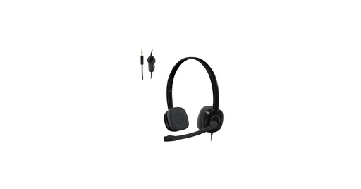 [981-000587] HEADSETS LOGITECH/H151 STEREO/AUX/MIC. UNIDIRECCIONAL/22 OHMIOS/20HZ