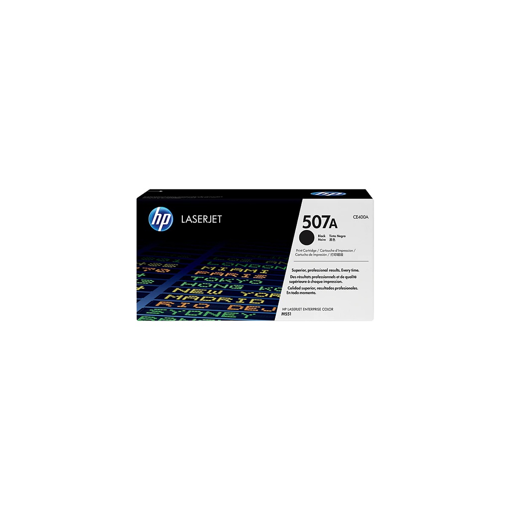 [CE400A] TONER HPINC 507A NEGRO LASERJET M551 5500 PAG CE400A
