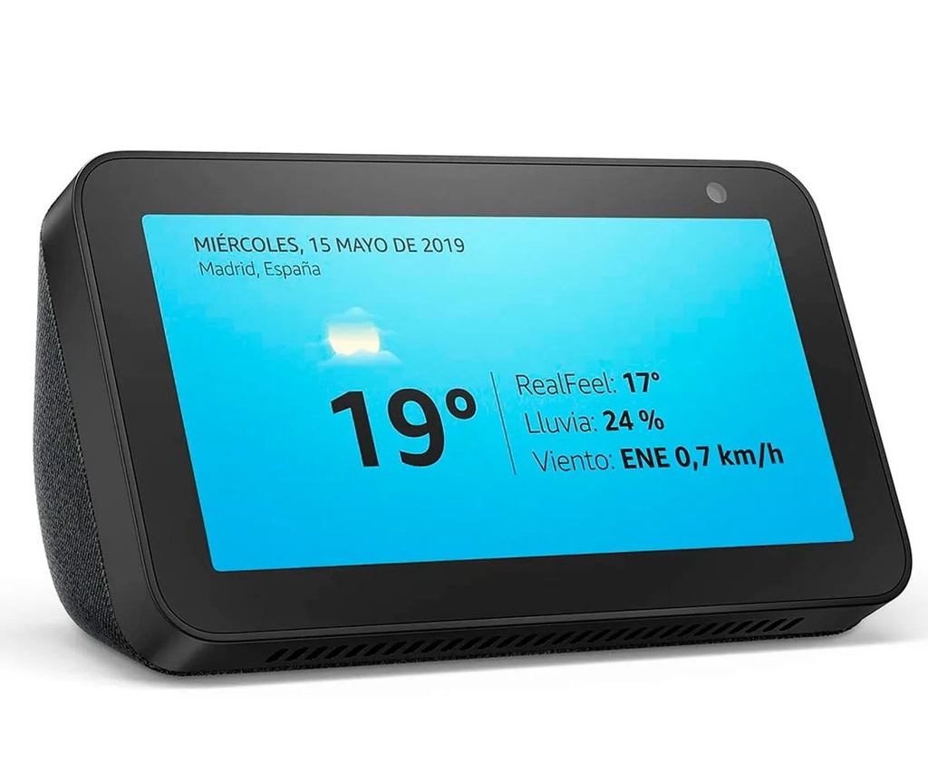QK PANTALLA AMAZON ECHO SHOW 5 /NEGRO /GEN. 3 /TACTIL 5.5 /2MP CAMARA /840080505848