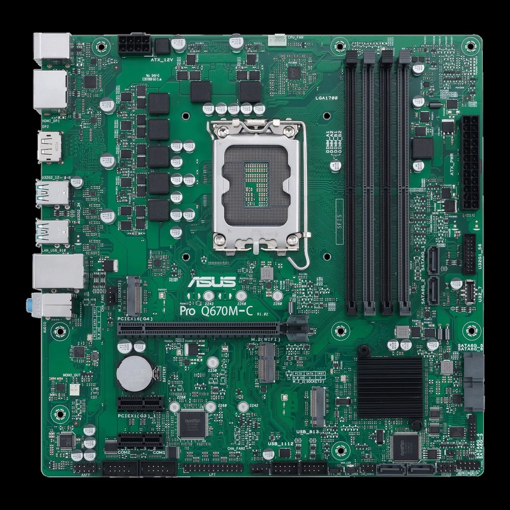 MAINBOARD ASUS PRO Q670M-C-CSM LGA1700