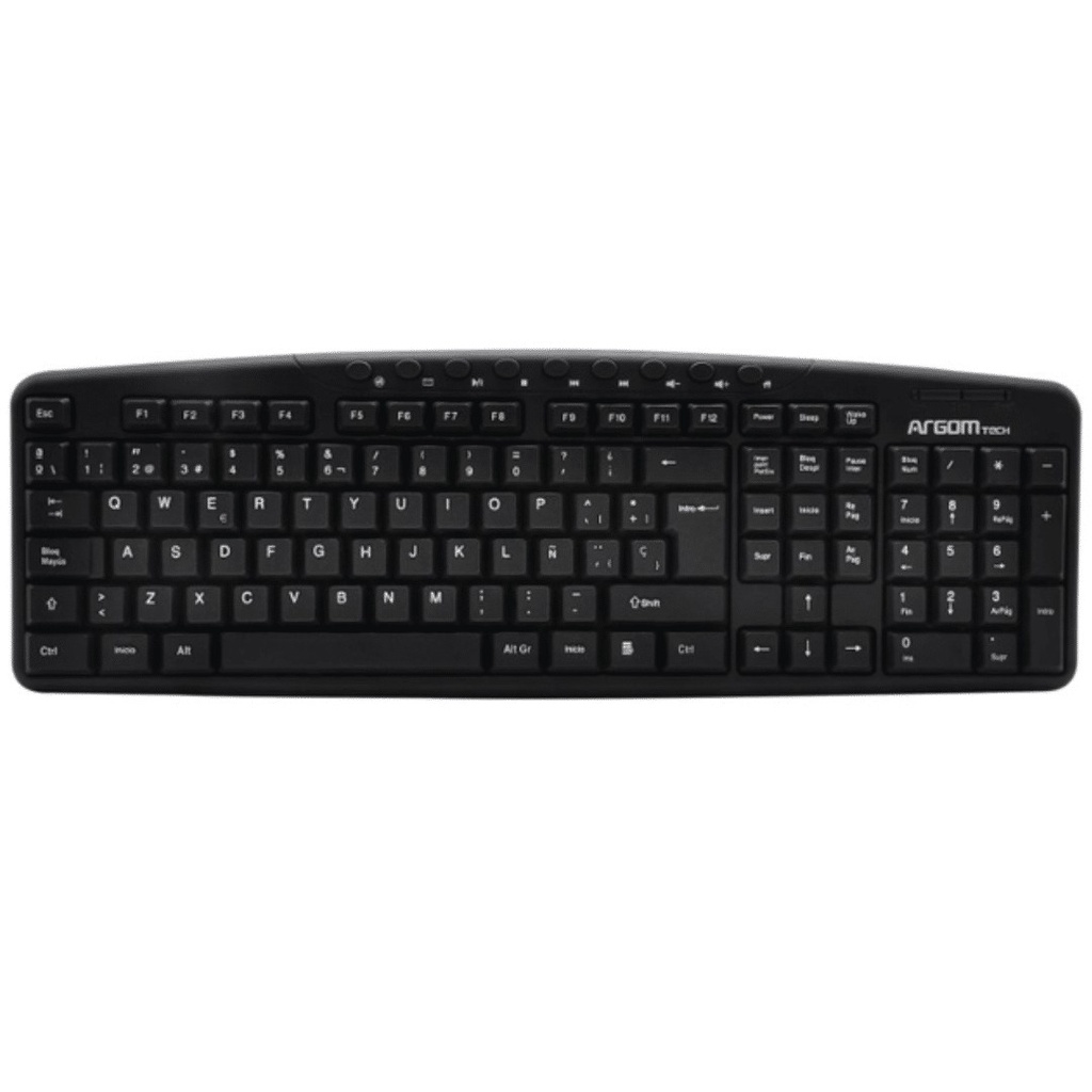 TECLADO ARGOM ARG-KB-7807 USB NEGRO