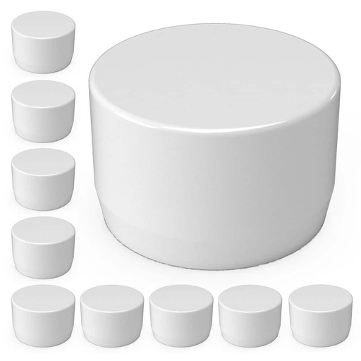 [SUMREDICRW12ECW] 1 1-4INC. END CAP 10 PCS-BAG BLANCO 94V-0 LOW VOLTAGE