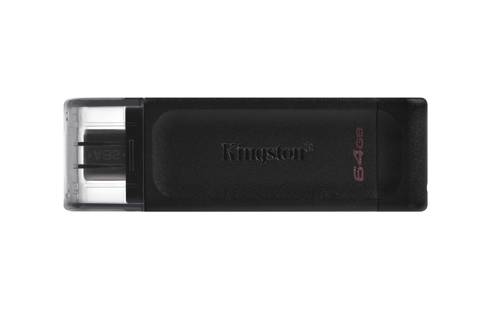 FLASH MEMORY KINGSTON DATATRAVELER 70 DT70 64GB USB-C NEGRO