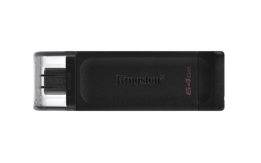 [FMEKINDT7064GBC] FLASH MEMORY KINGSTON DATATRAVELER 70 DT70 64GB USB-C NEGRO