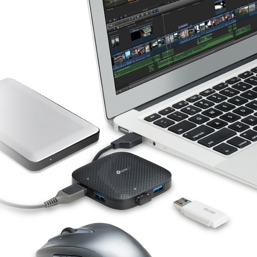 [HUBTPLUH400] HUB PORTATIL DE 4 PUERTOS USB 3.0 UH400