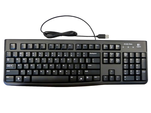 [KEYLOG920004422] TECLADO LOGITECH K120 NEGRO USB PLUG AND PLAY RESISTENTE A SALPICADURAS