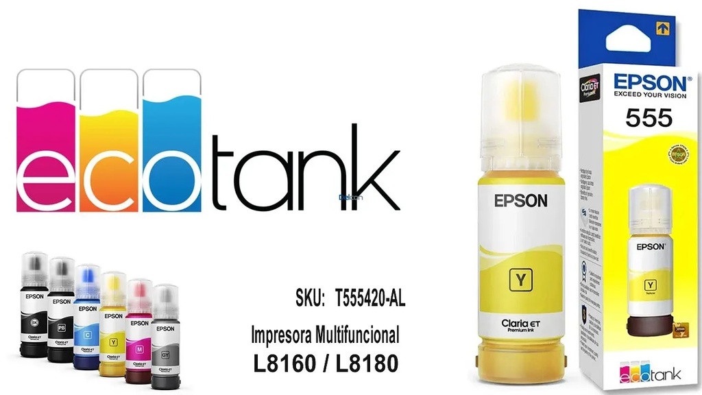 BOTELLA EPSON YELLOW L8180 L8160