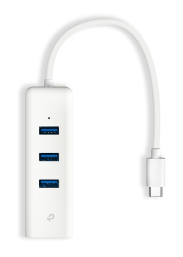 [HUBTPLUE330C] ADAPTADOR TP-Link USB-C a Ethernet Gigabit con HUB de 3 Puertos USB-3.0