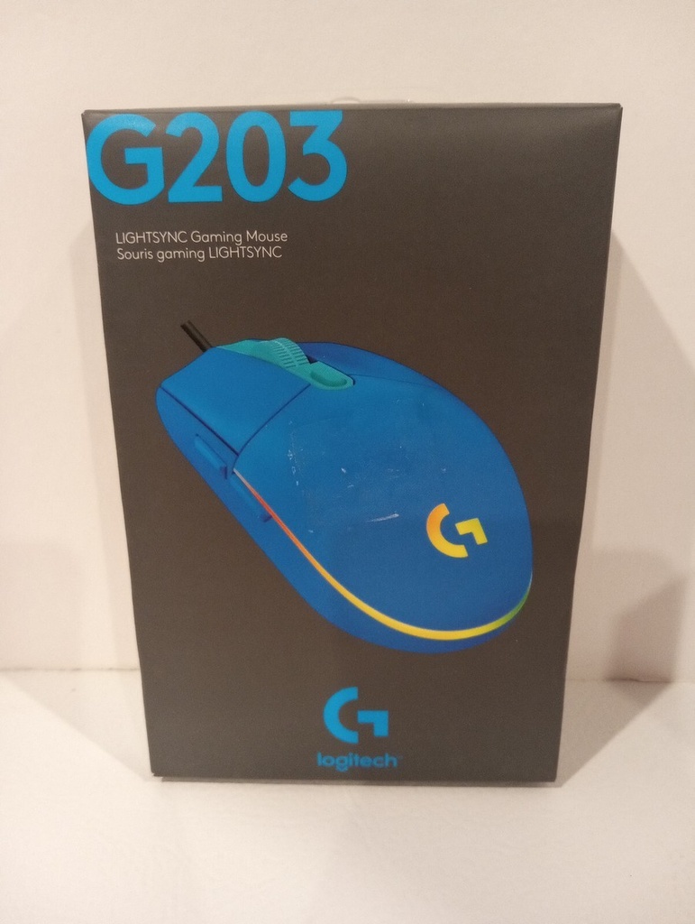 MOUSE LOGITECH GAMING G203 NEGRO ALAMBRICO RGB LIGHTSYNC G-HUB