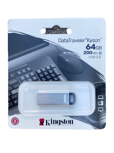 [FMEKINDTKN128GB] FLASH MEMORY KINGSTON DATATRAVELER KYSON DTKN 128GB USB 3.2