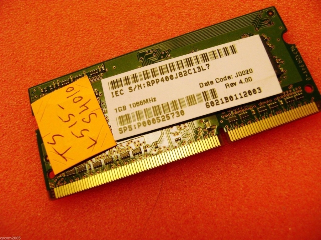 SO-DIMM TOSHIBA 1GB DDR3 P-1066