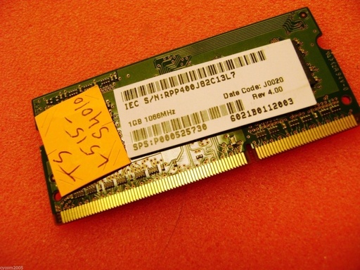 [DIMTOSP00525730] SO-DIMM TOSHIBA 1GB DDR3 P-1066